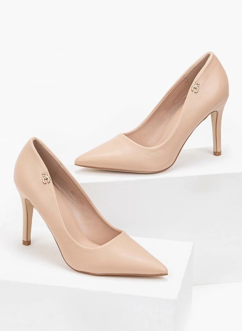 The Fashion Project Γόβες μυτερές με μεταλλικό στοιχείο - Nude - Image 4