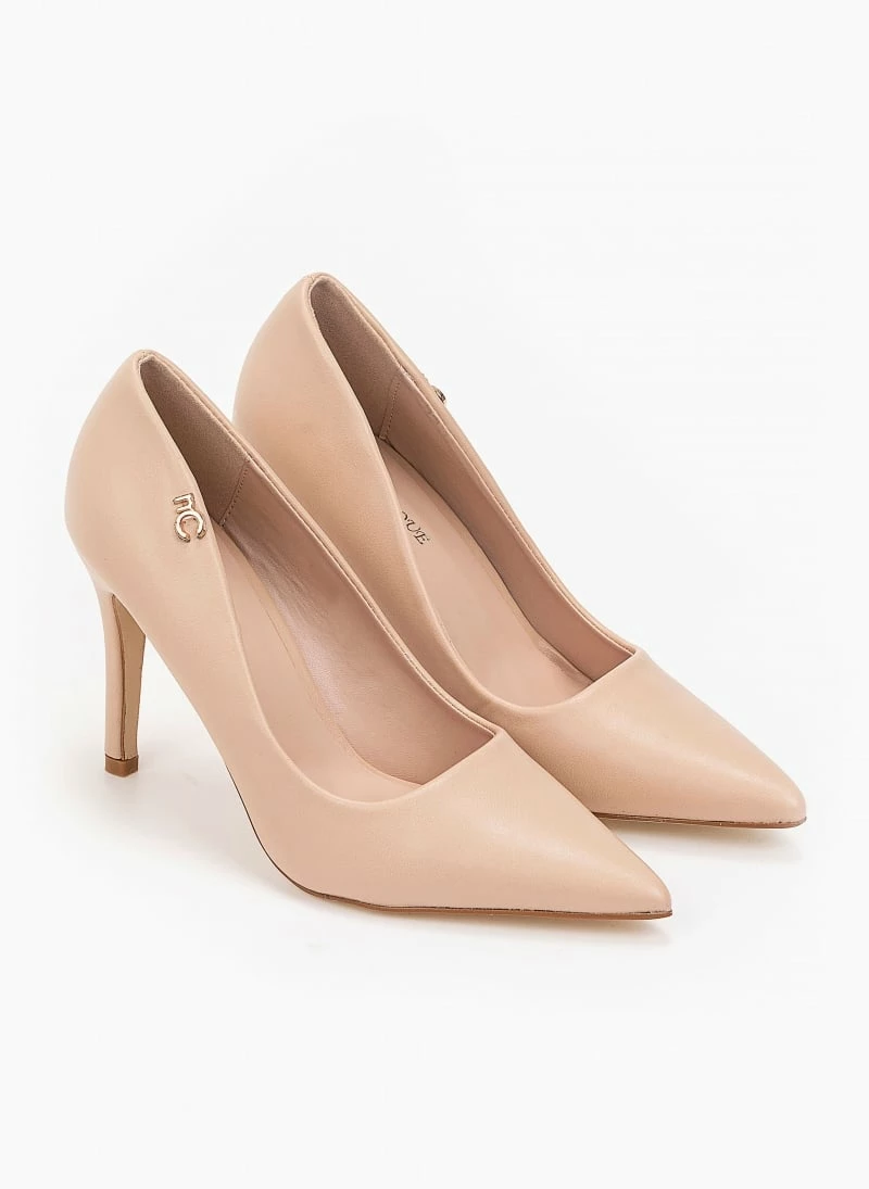 The Fashion Project Γόβες μυτερές με μεταλλικό στοιχείο - Nude - Image 3