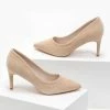 The Fashion Project Γόβες Suede με λεπτό τακούνι - Μπεζ