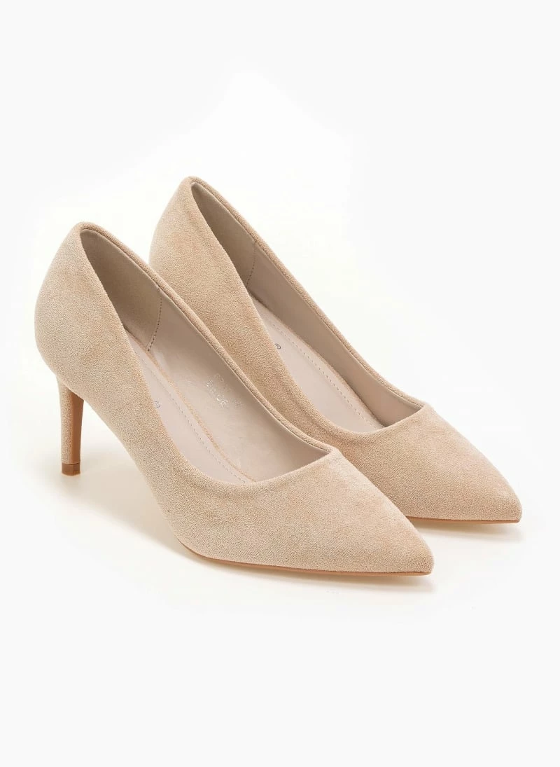 The Fashion Project Γόβες Suede με λεπτό τακούνι - Μπεζ - Image 2