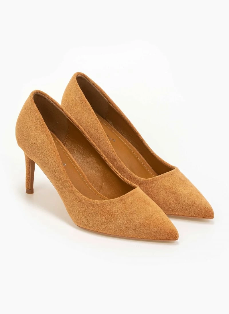 The Fashion Project Γόβες Suede με λεπτό τακούνι - Κάμελ - Image 3