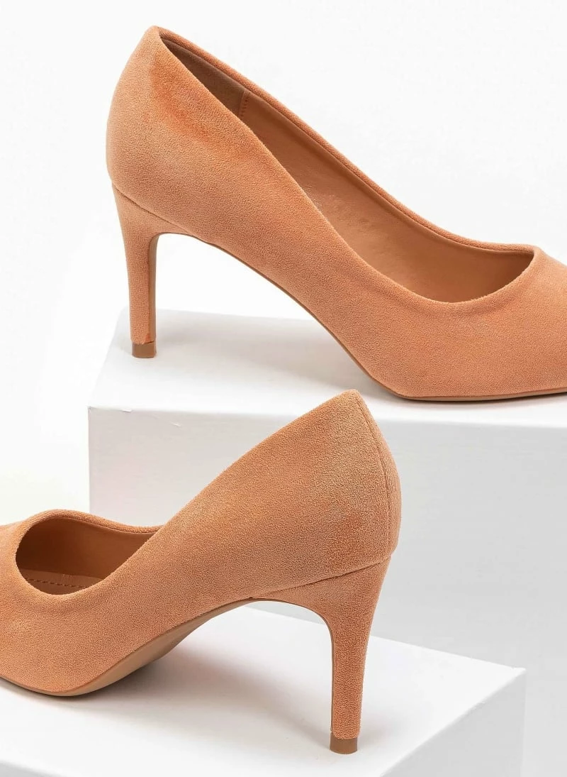 The Fashion Project Γόβες Suede με λεπτό τακούνι - Ροδακινί - Image 3