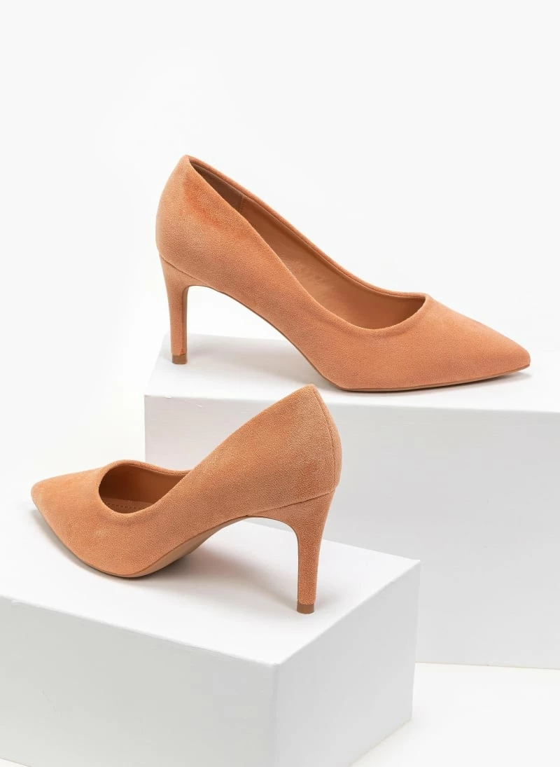 The Fashion Project Γόβες Suede με λεπτό τακούνι - Ροδακινί - Image 2