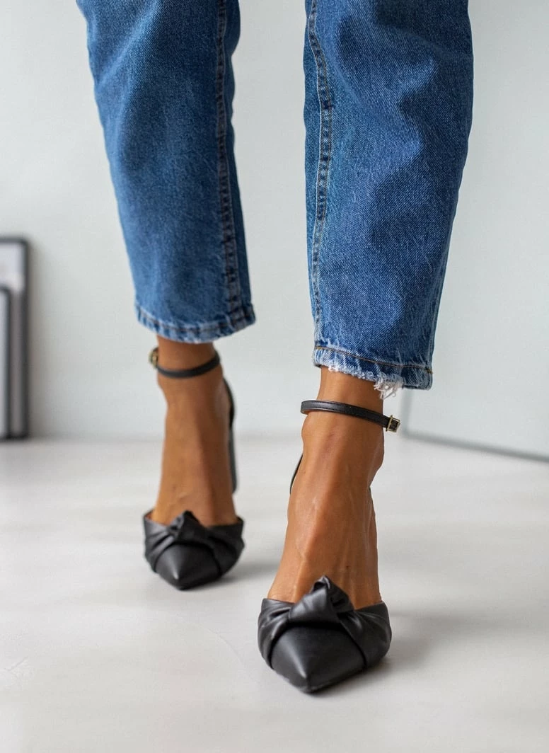 Γόβες με μπαρέτα και κόμπο VIZZANO 1285.424 - Μαύρο - Image 7