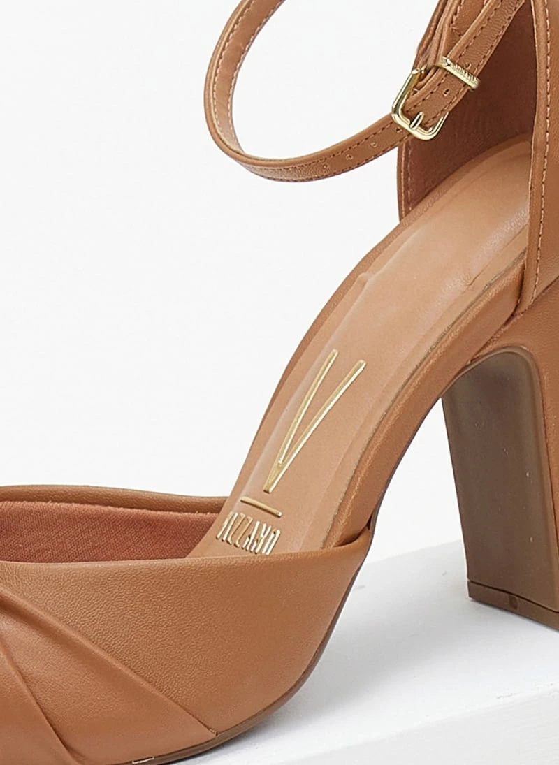 Γόβες με μπαρέτα και κόμπο VIZZANO 1285.424 - Κάμελ - Image 5