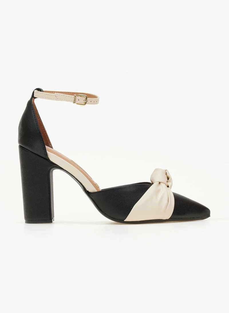 Γόβες με μπαρέτα και κόμπο VIZZANO 1285.424 - Μαύρο/Μπεζ - Image 2