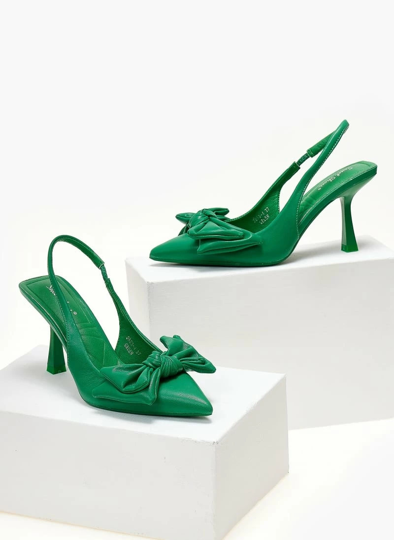 The Fashion Project Γόβες μυτερές με Oversize φιόγκο - Πράσινο - Image 6