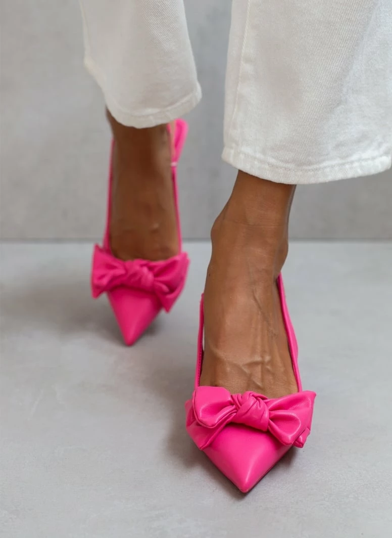 The Fashion Project Γόβες μυτερές με Oversize φιόγκο - Φούξια - Image 4