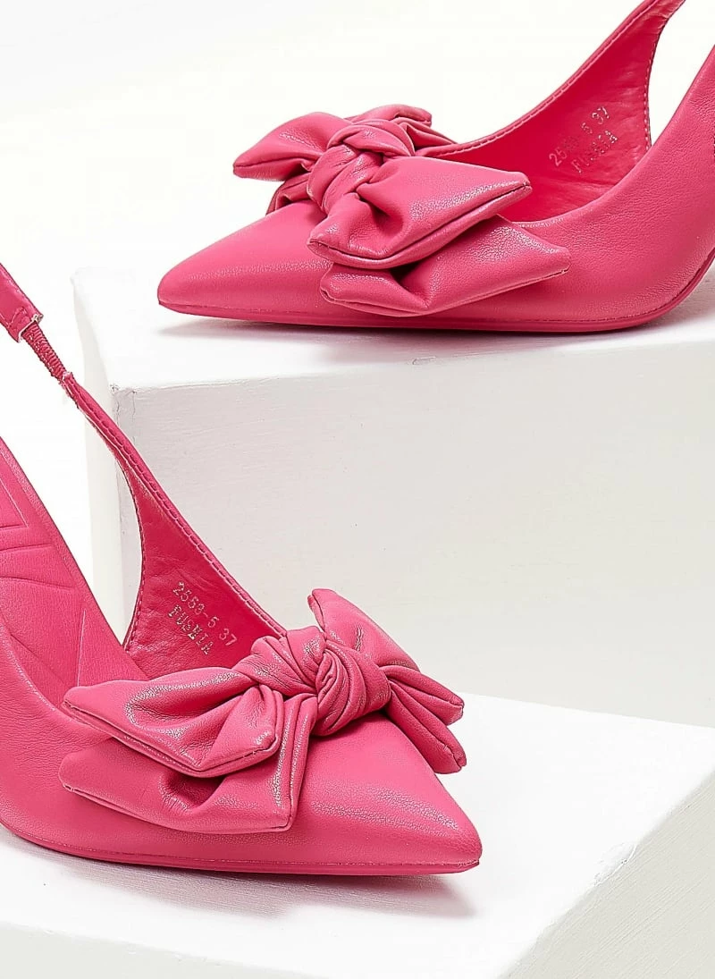 The Fashion Project Γόβες μυτερές με Oversize φιόγκο - Φούξια - Image 5