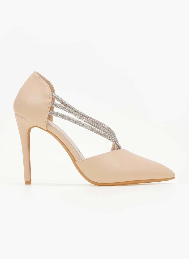 The Fashion Project Γόβες μυτερές με Strass - Μπεζ - Image 2