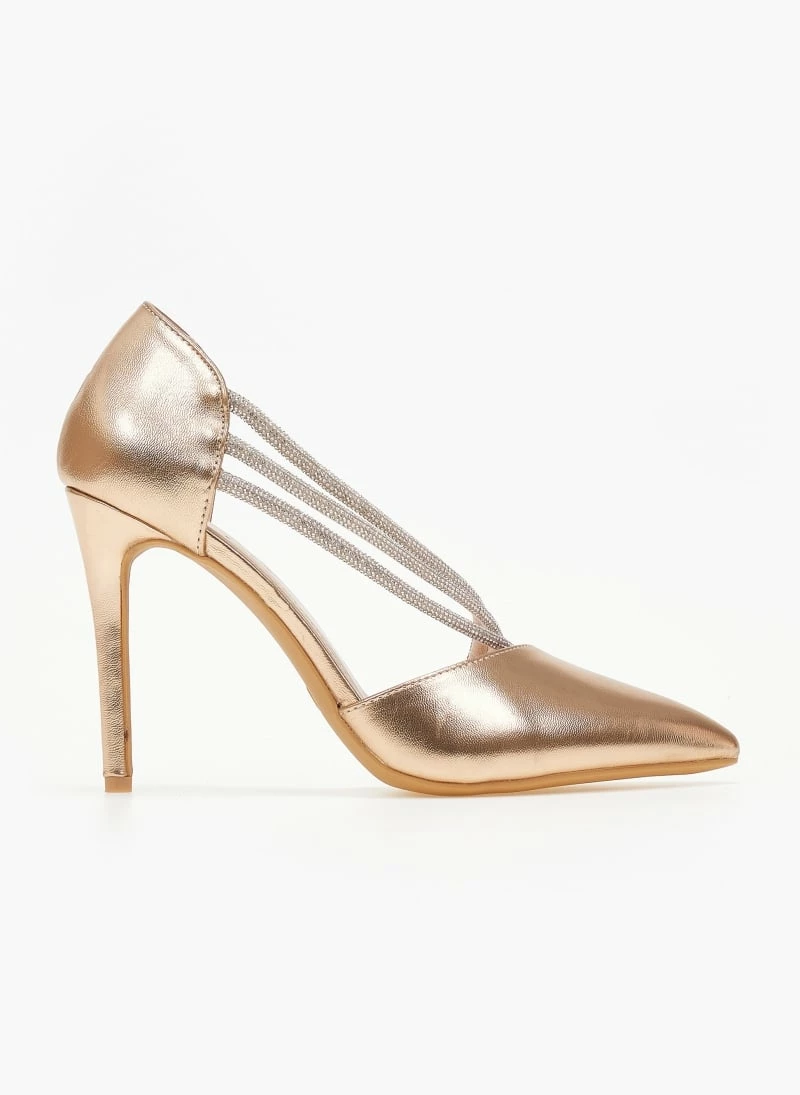 The Fashion Project Γόβες μυτερές με Strass - Χαλκός - Image 2