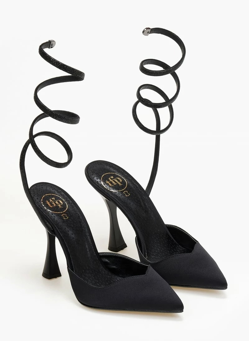 Γόβες μυτερές με Strass έλασμα Tfp - Μαύρο - Image 6