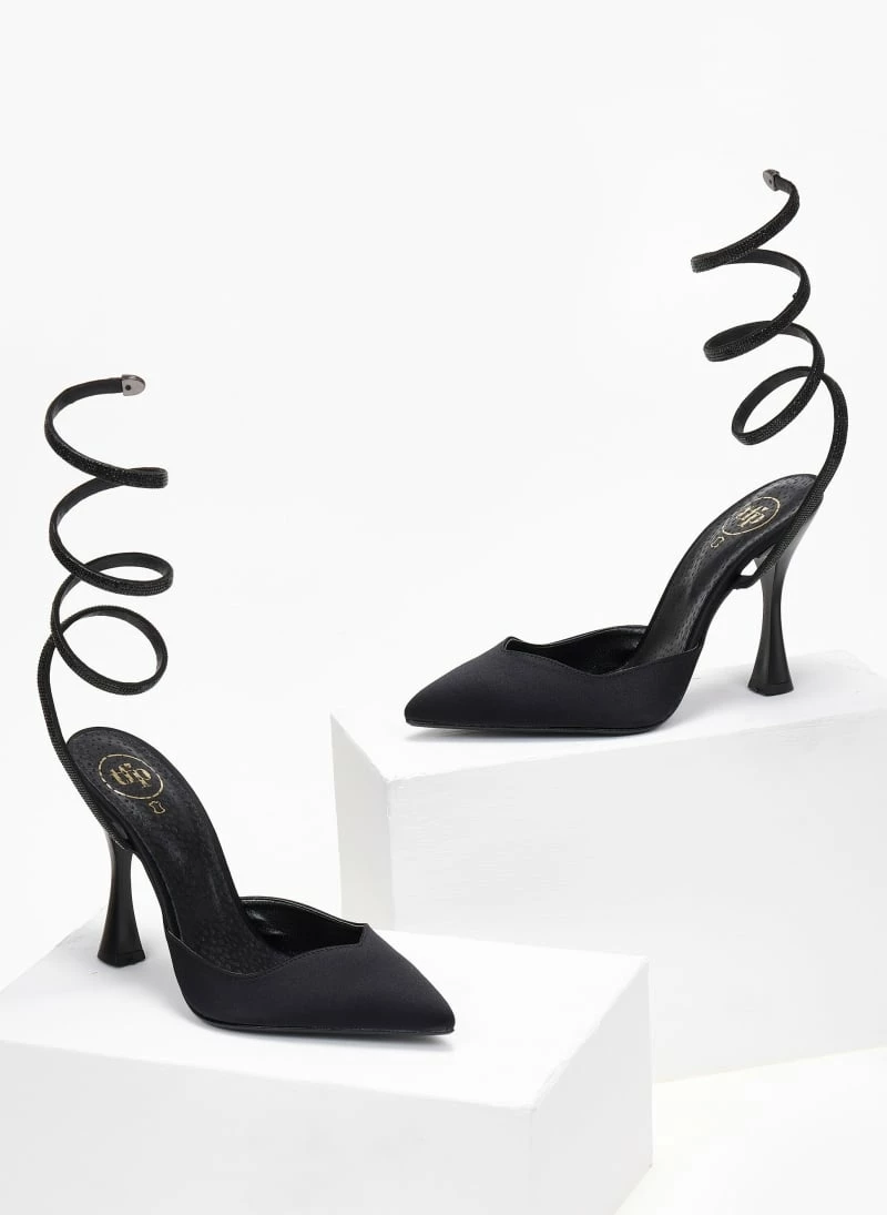 Γόβες μυτερές με Strass έλασμα Tfp - Μαύρο - Image 5