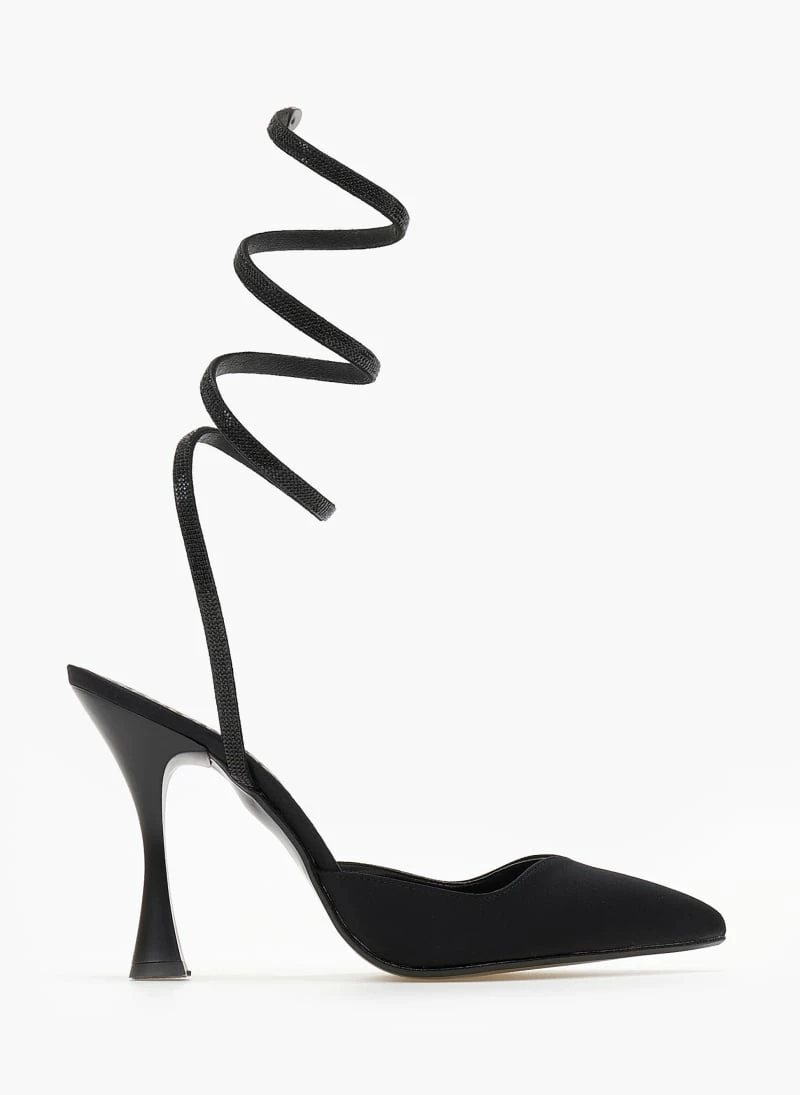 Γόβες μυτερές με Strass έλασμα Tfp - Μαύρο - Image 2