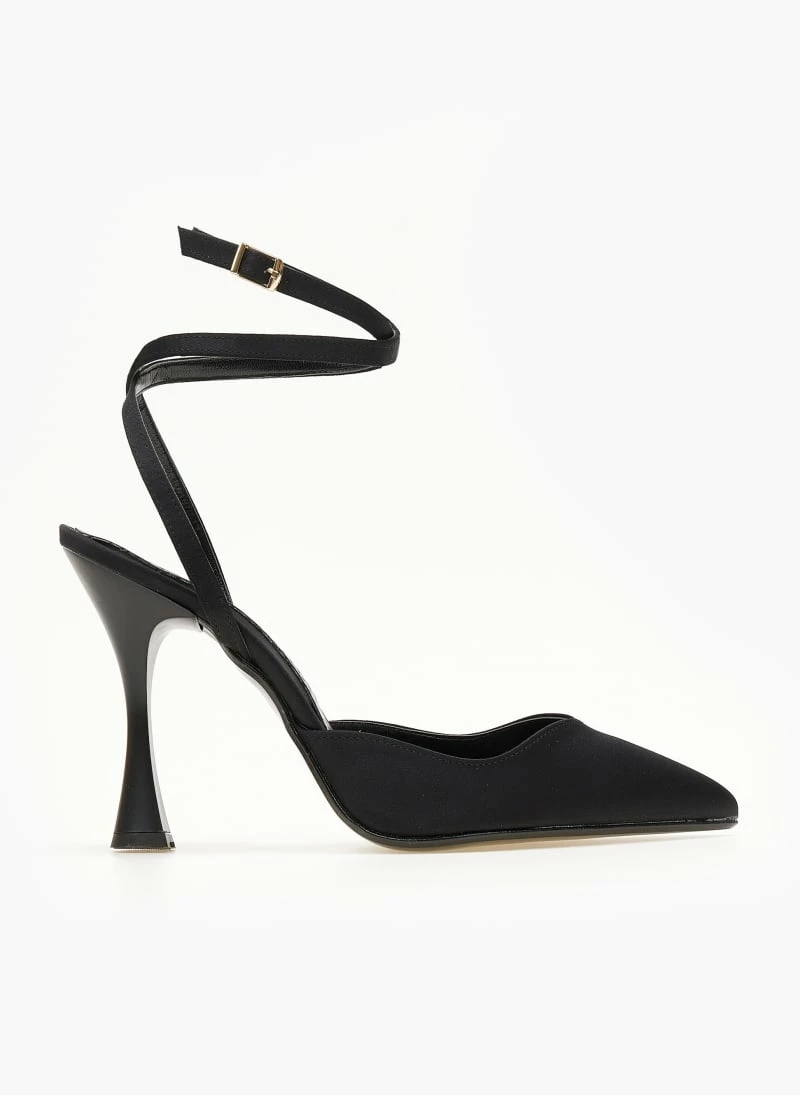 Γόβες μυτερές με χιαστί δέσιμο Tfp - Μαύρο - Image 2