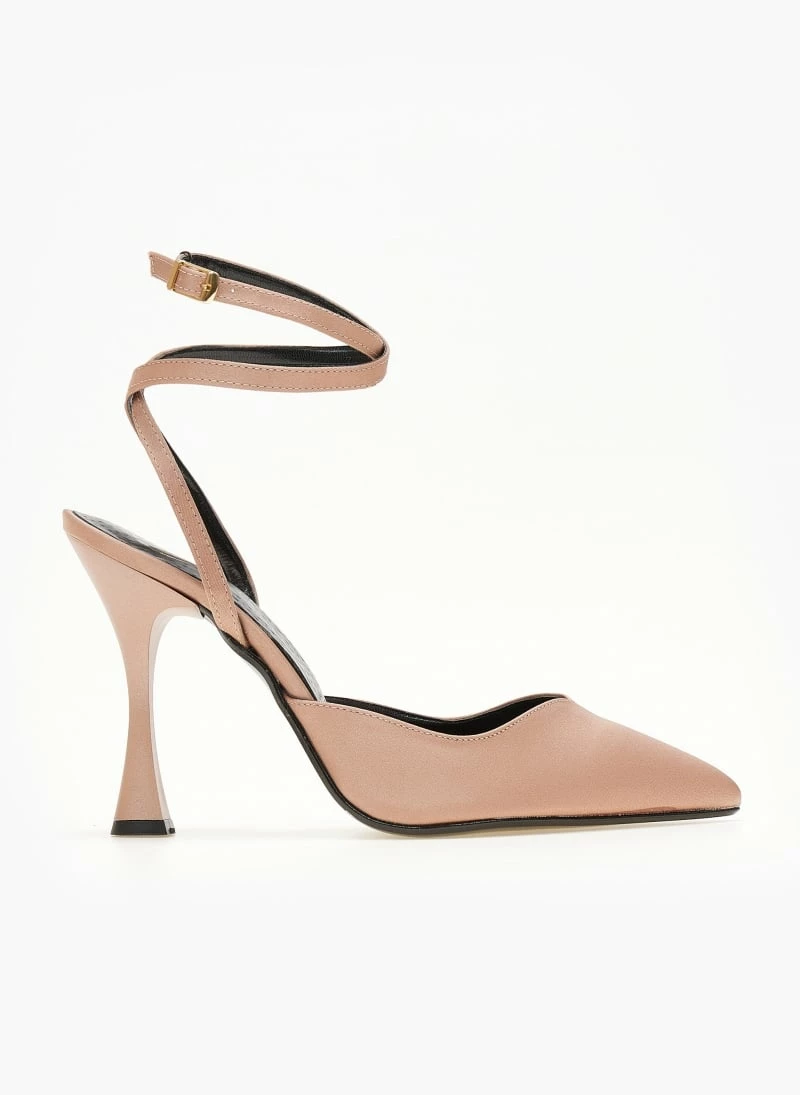 Γόβες μυτερές με χιαστί δέσιμο Tfp - Nude - Image 7