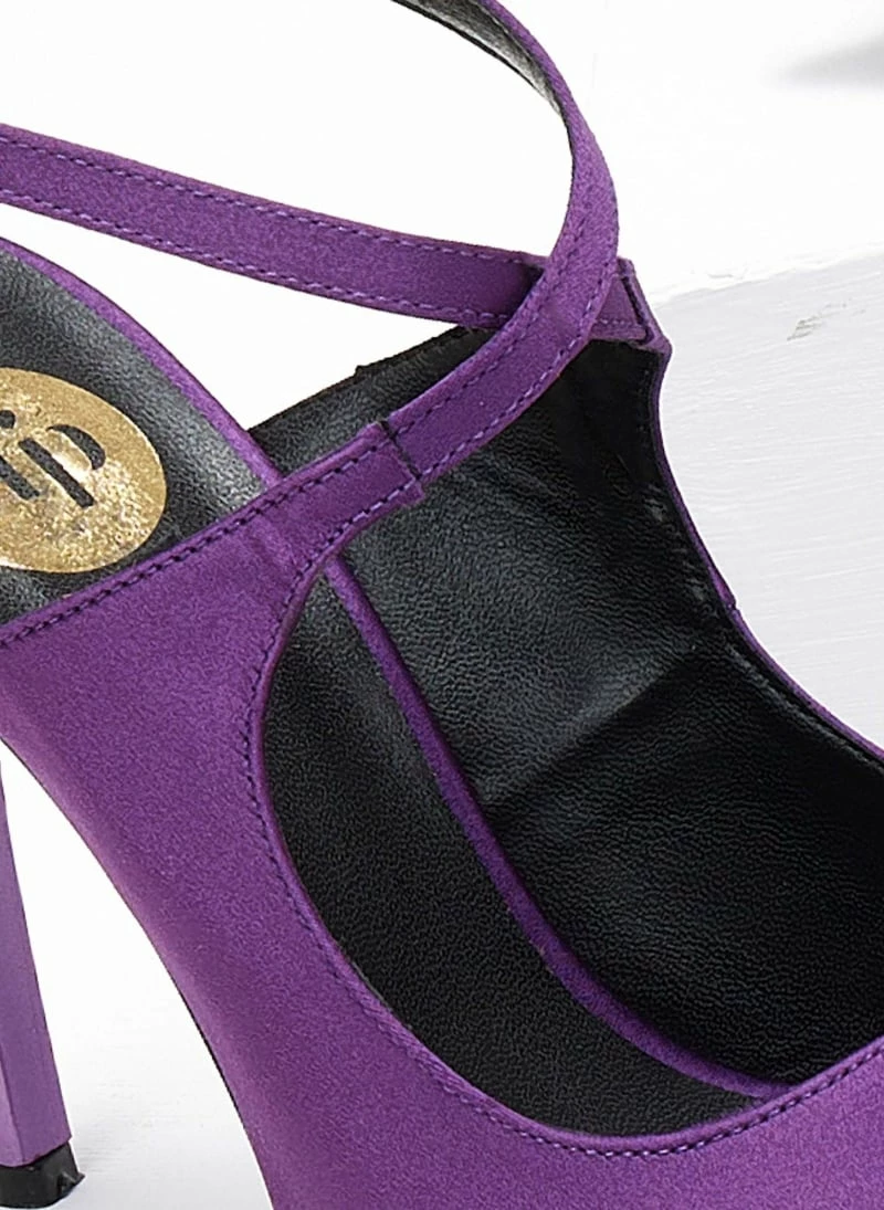 Γόβες μυτερές με χιαστί δέσιμο Tfp - Μωβ - Image 2