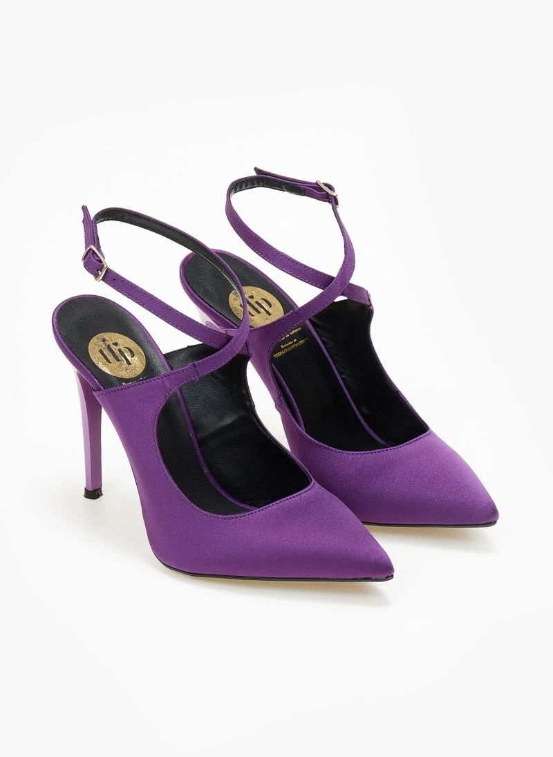 Γόβες μυτερές με χιαστί δέσιμο Tfp - Μωβ - Image 5