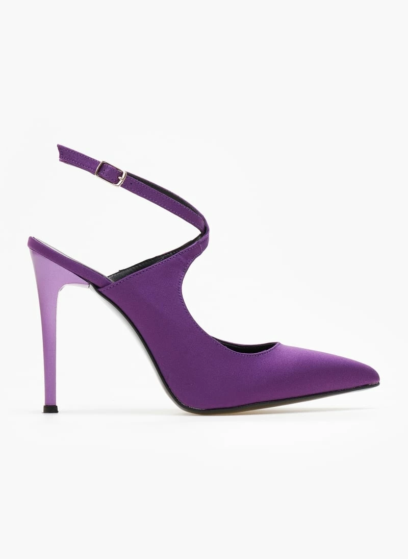 Γόβες μυτερές με χιαστί δέσιμο Tfp - Μωβ - Image 6