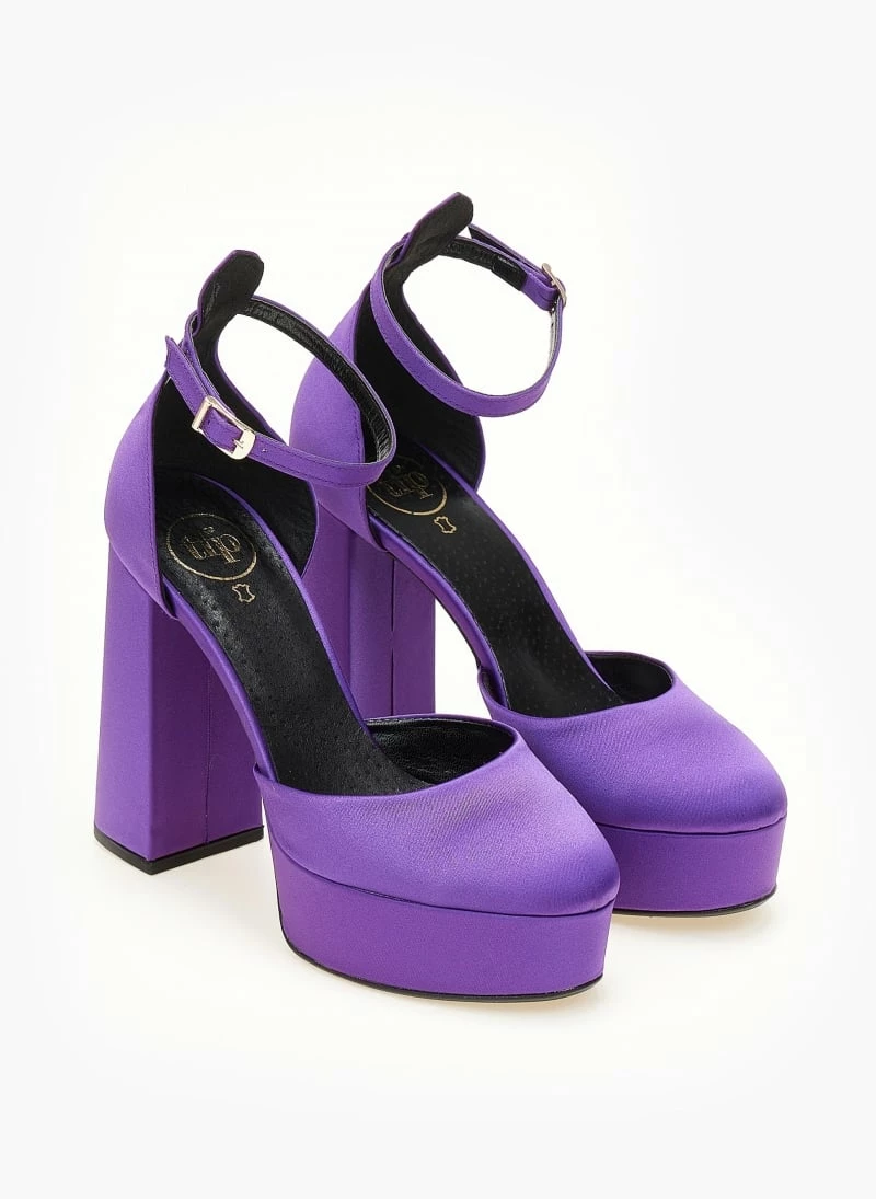 Γόβες σατέν με φιάπα Tfp - Μωβ - Image 8