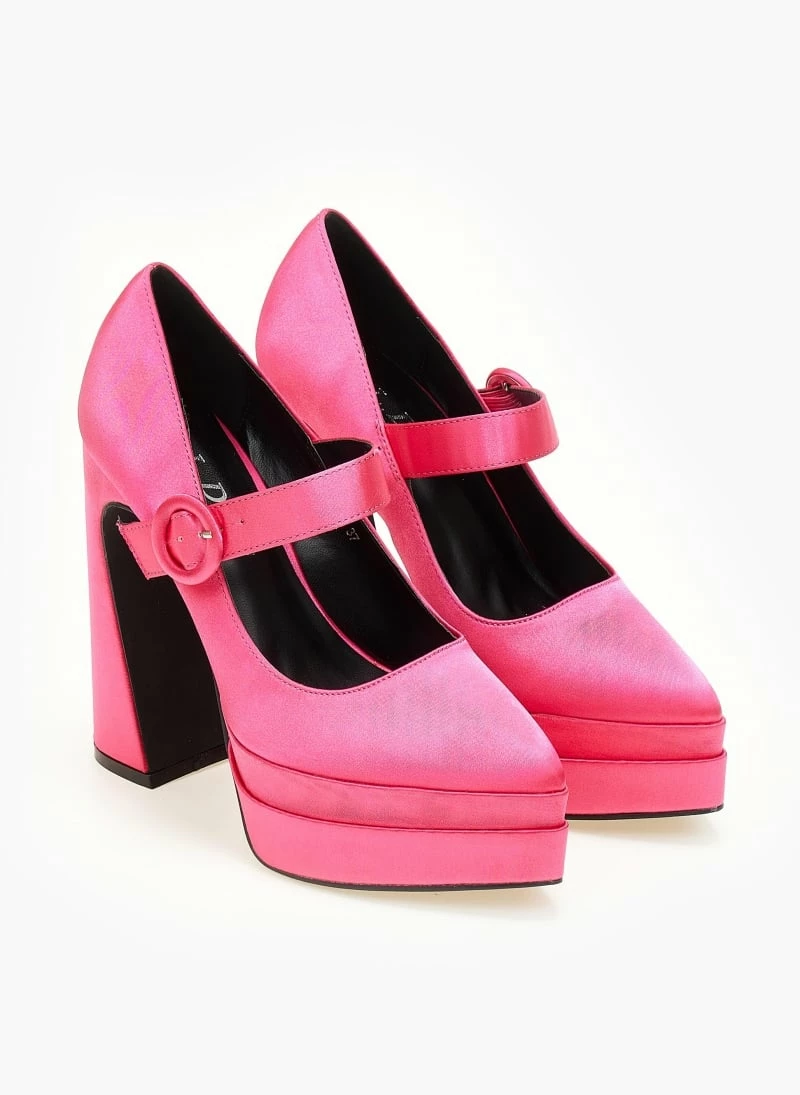 The Fashion Project Γόβες σατέν με φιάπα - Φούξια - Image 7