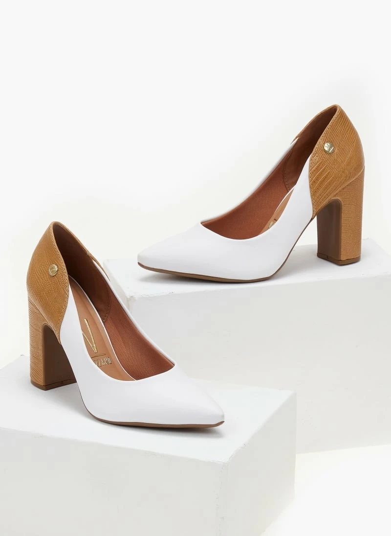 Γόβες μυτερές με διχρωμία VIZZANO 1285.431 - Caramel - Image 2