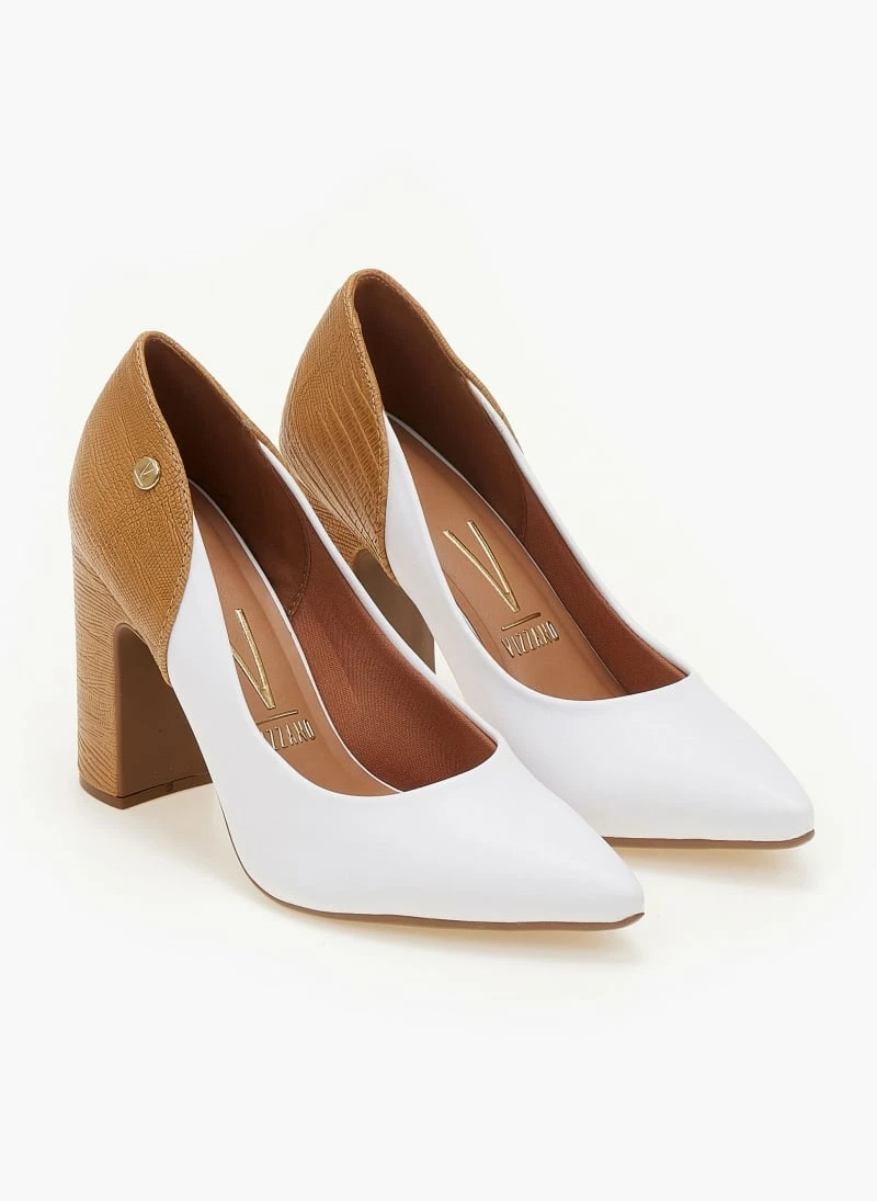 Γόβες μυτερές με διχρωμία VIZZANO 1285.431 - Caramel - Image 3