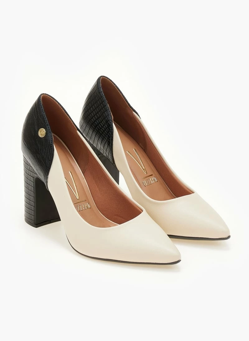 Γόβες μυτερές με διχρωμία VIZZANO 1285.431 - Μαύρο/Μπεζ - Image 5