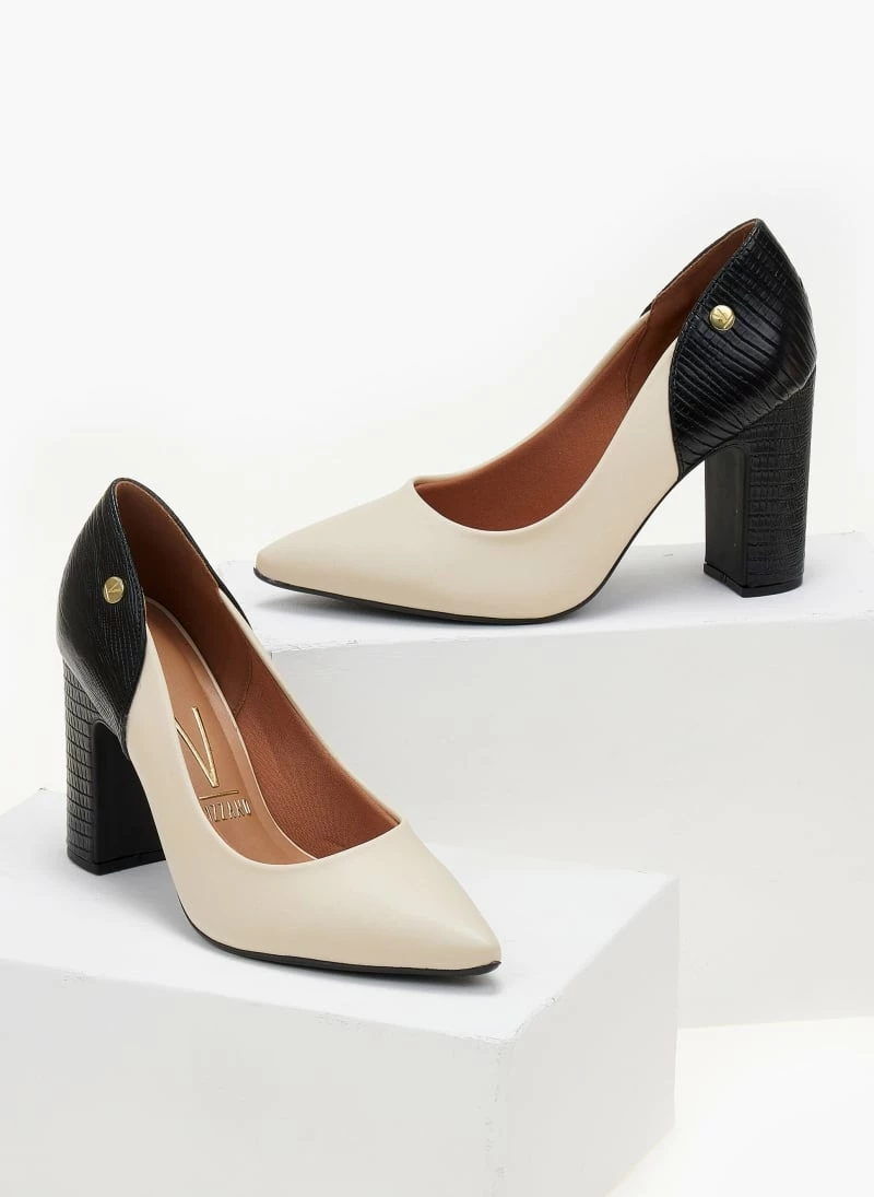 Γόβες μυτερές με διχρωμία VIZZANO 1285.431 - Μαύρο/Μπεζ - Image 3