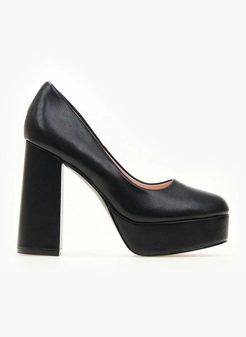 The Fashion Project Γόβες με φιάπα και ψηλό τακούνι - Μαύρο - Image 2