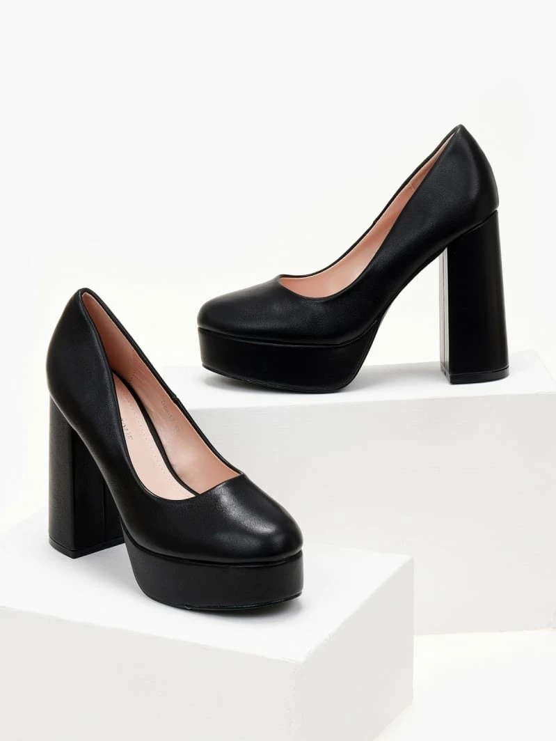 The Fashion Project Γόβες με φιάπα και ψηλό τακούνι - Μαύρο - Image 6