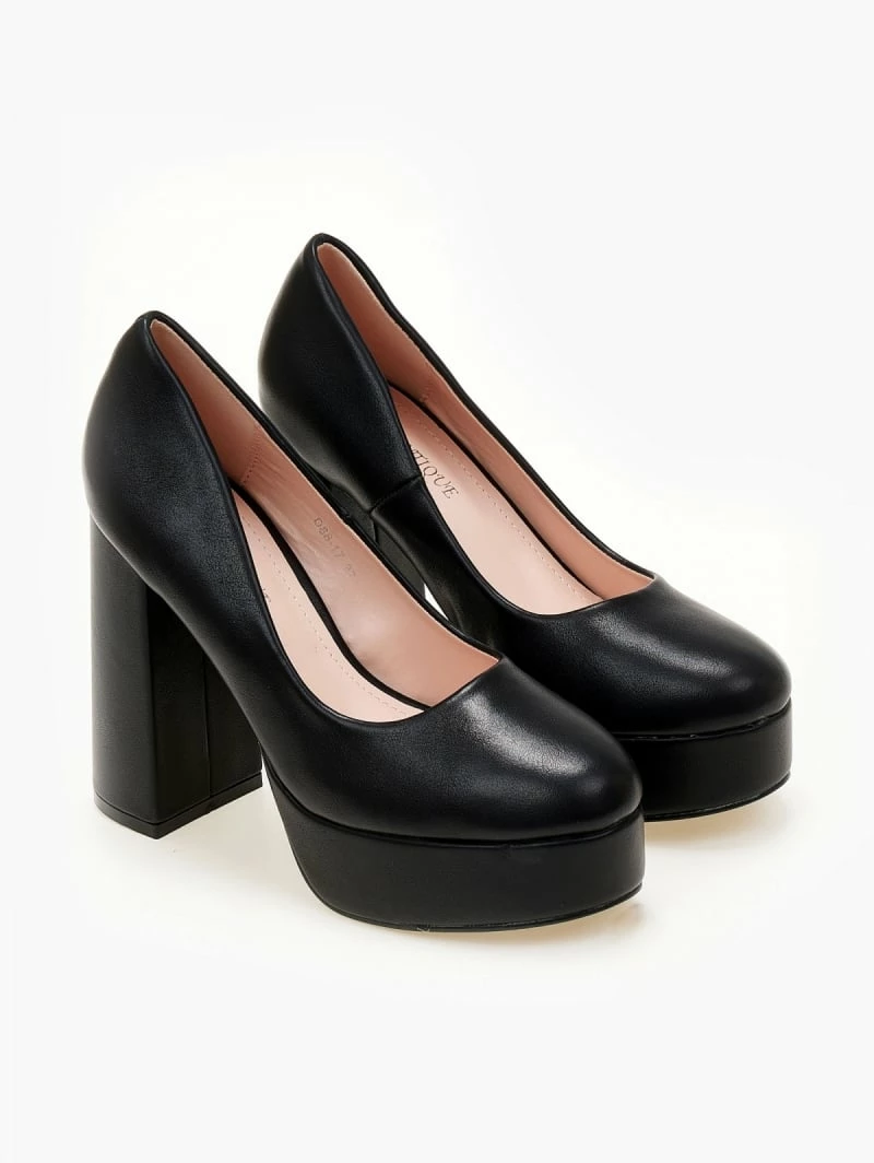 The Fashion Project Γόβες με φιάπα και ψηλό τακούνι - Μαύρο - Image 5