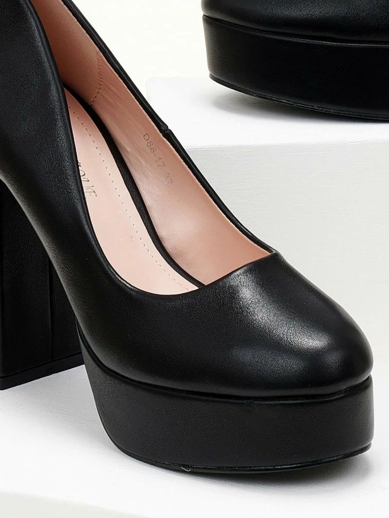 The Fashion Project Γόβες με φιάπα και ψηλό τακούνι - Μαύρο - Image 3