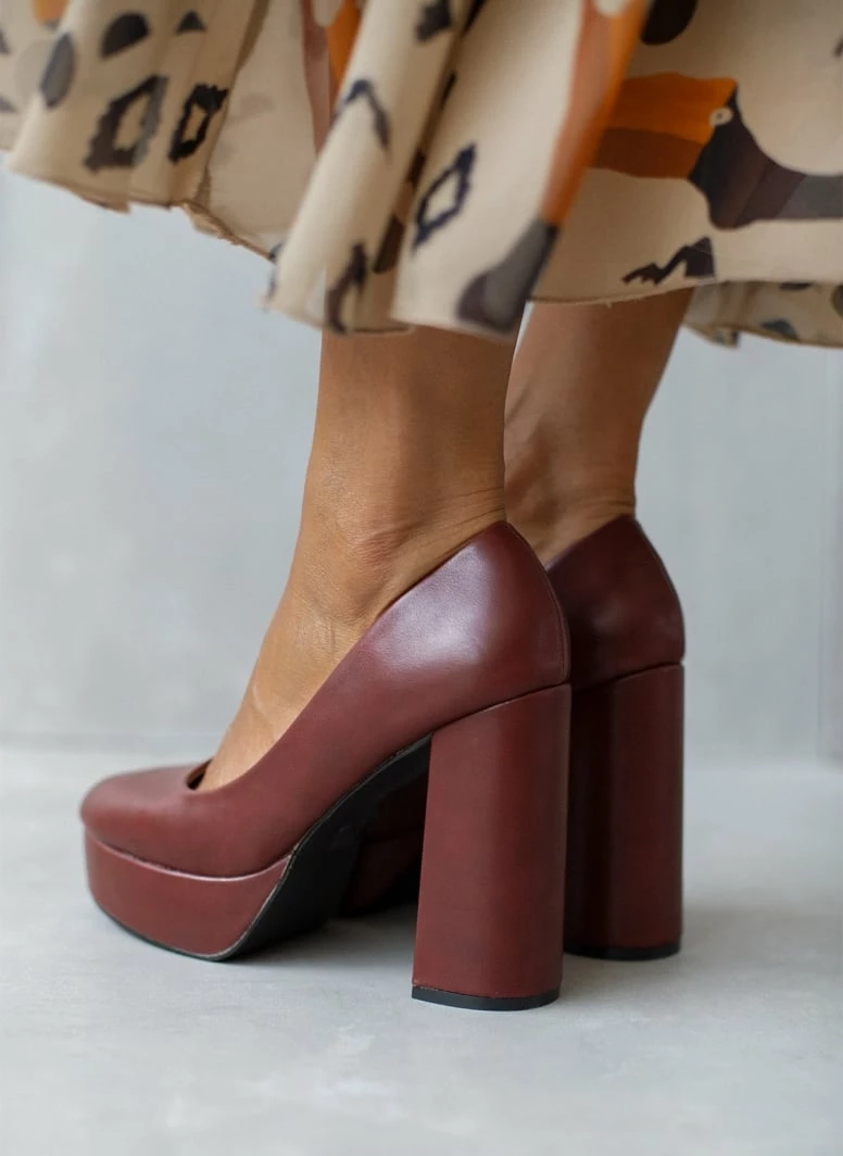 The Fashion Project Γόβες με φιάπα και ψηλό τακούνι - Μπορντό - Image 7