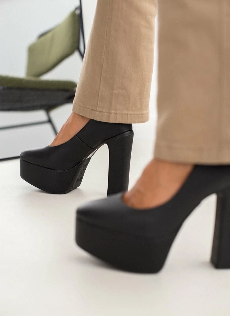 Γόβες με φιάπα ψηλή VIZZANO 1400.102 - Μαύρο - Image 7