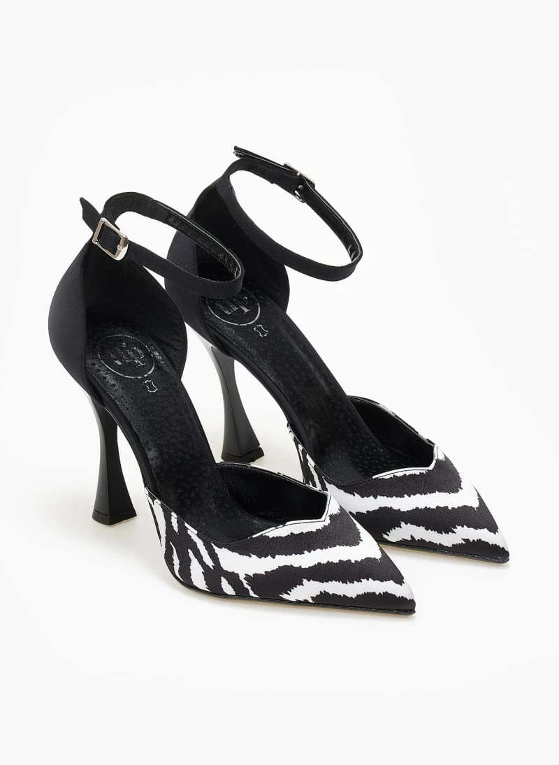 Γόβες με μπαρέτα Tfp - Λευκό/Μαύρο - Image 7