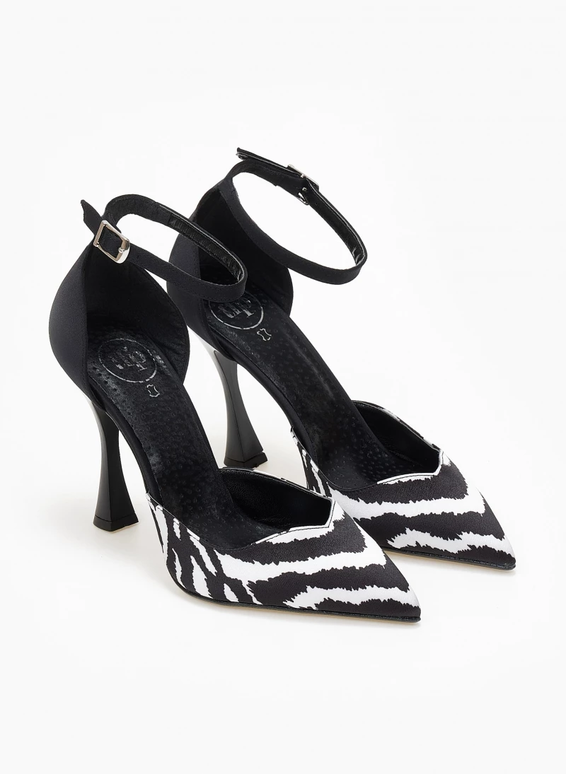 Γόβες με μπαρέτα Tfp - Λευκό/Μαύρο - Image 7