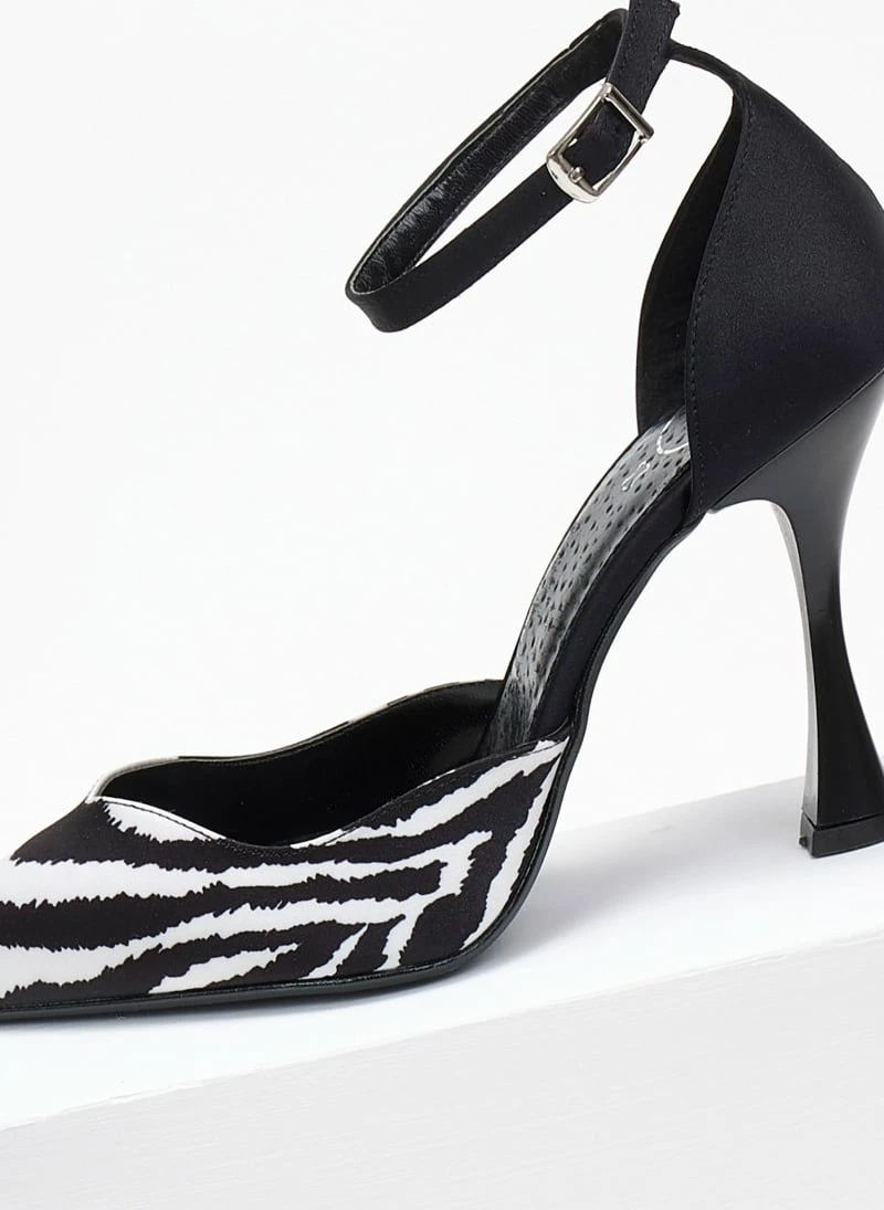 Γόβες με μπαρέτα Tfp - Λευκό/Μαύρο - Image 6