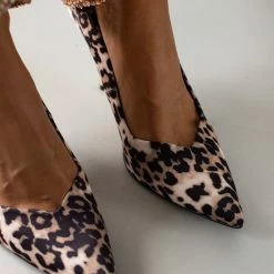 The Fashion Project Γόβες μυτερές με Print - Μαύρο/Μπεζ