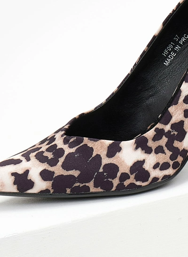 The Fashion Project Γόβες μυτερές με Print - Μαύρο/Μπεζ - Image 2