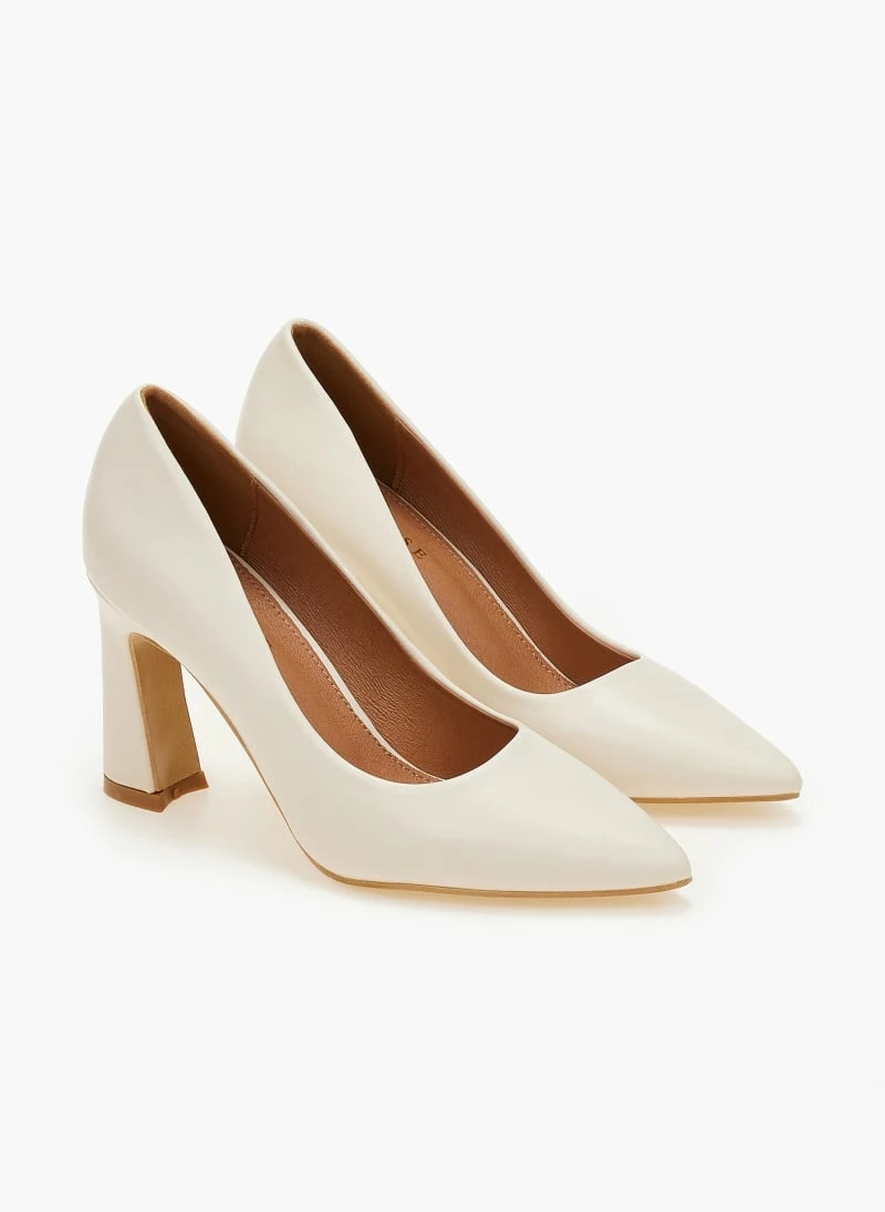 The Fashion Project Γόβες μυτερές μονόχρωμες - Μπεζ - Image 3