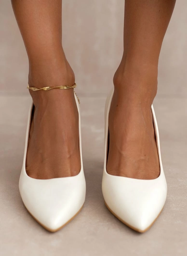 The Fashion Project Γόβες μυτερές μονόχρωμες - Μπεζ - Image 4