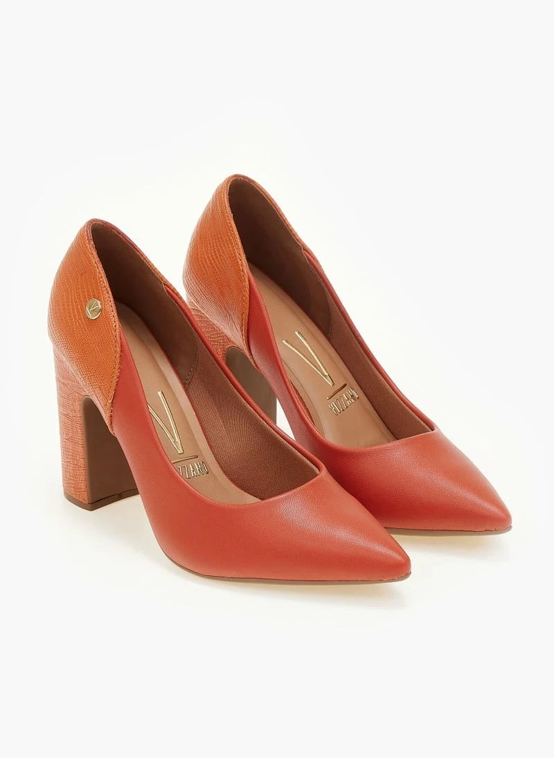 Γόβες μυτερές με ανάγλυφο σχέδιο VIZZANO 1285.431 - Κεραμιδί - Image 5