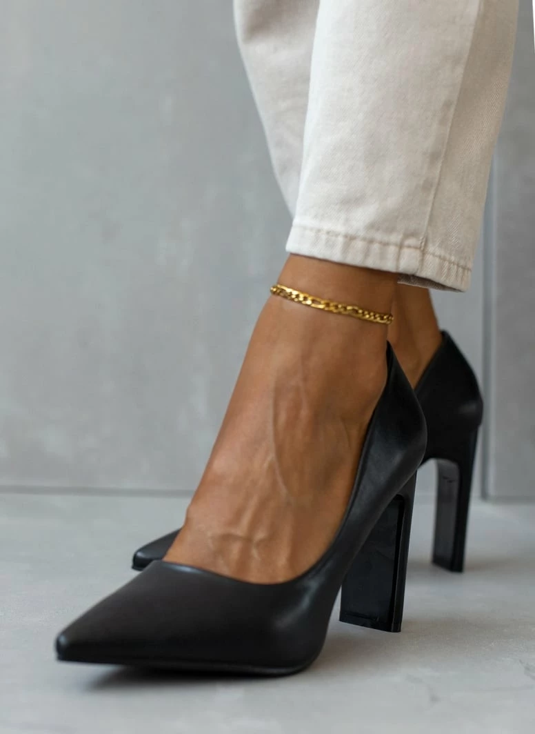 The Fashion Project Γόβες μυτερές με γυαλιστερό τακούνι - Μαύρο - Image 4