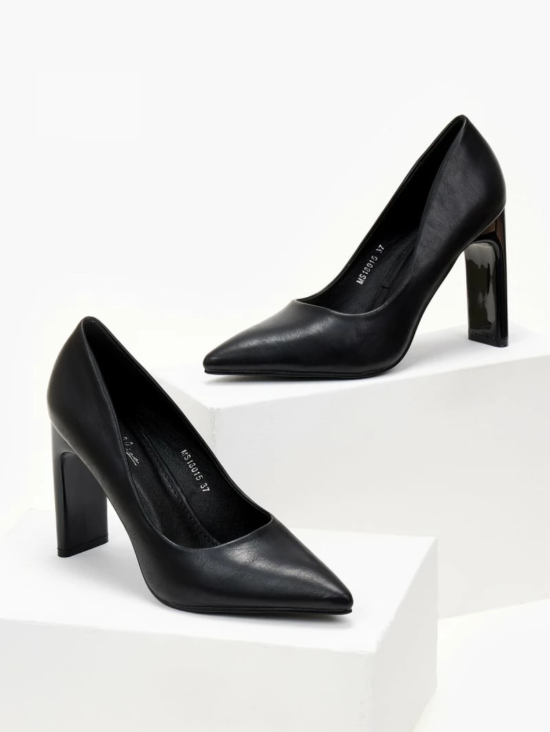 The Fashion Project Γόβες μυτερές με γυαλιστερό τακούνι - Μαύρο - Image 5