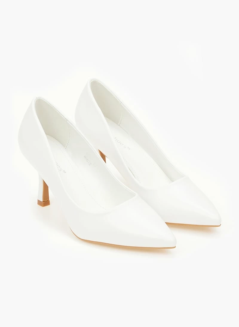 The Fashion Project Γόβες μυτερές με λεπτό τακούνι - Λευκό - Image 4