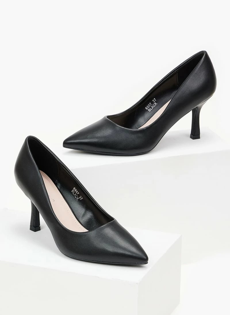 The Fashion Project Γόβες μυτερές με λεπτό τακούνι - Μαύρο - Image 5