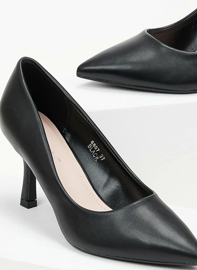 The Fashion Project Γόβες μυτερές με λεπτό τακούνι - Μαύρο - Image 3