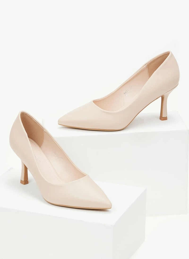 The Fashion Project Γόβες μυτερές με λεπτό τακούνι - Μπεζ - Image 5