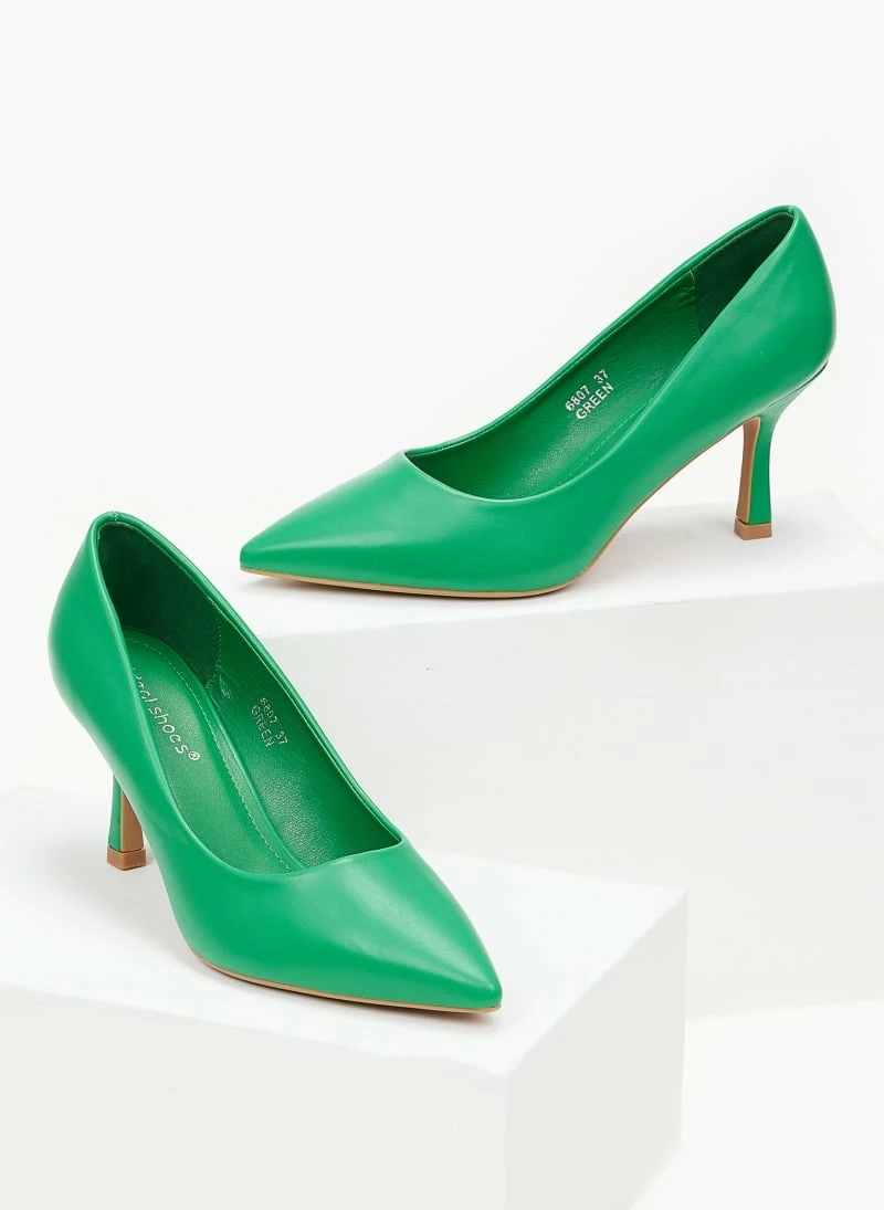 The Fashion Project Γόβες μυτερές με λεπτό τακούνι - Πράσινο - Image 5